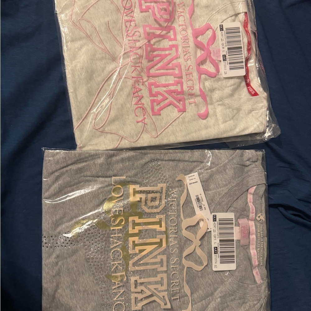 Victoria's Secret PINK Graphic Tees loveshackfancy NWT